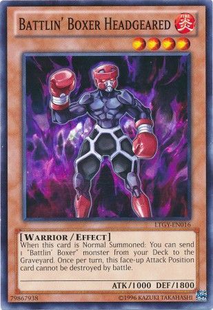 Battlin&#39; Boxer Headgeared - LTGY-EN016 - Common Unlimited Lord of the Tachyon Galaxy Unlimited Singles