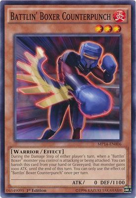 Battlin&#39; Boxer Counterpunch - MP14-EN006 - Common 1st Edition Yu-Gi-Oh! 2014 Mega-Tins Singles