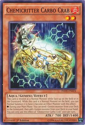 Chemicritter Carbo Crab - INOV-EN024 - Common 1st Edition Invasion Vengeance 1st Edition Singles (espanol)