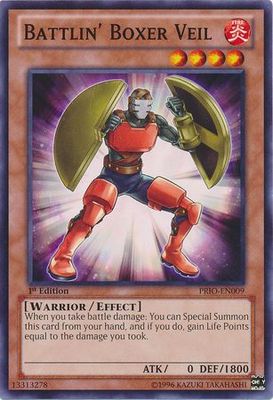 Battlin&#39; Boxer Veil - PRIO-EN009 - Common 1st Edition Primal Origin 1st Edition Singles (espanol)