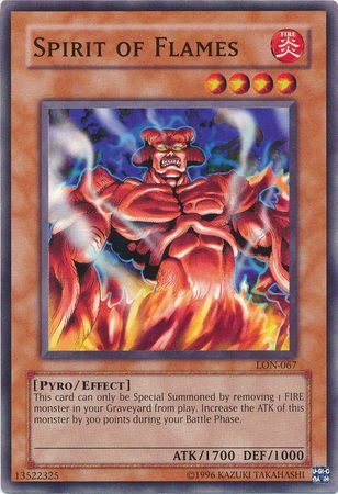 Spirit of Flames - LON-067 - Common Unlimited Labyrinth of Nightmare [LON] Unlimited Singles