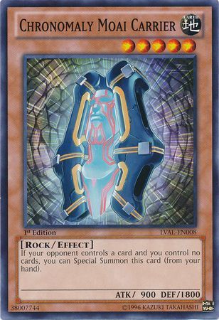 Chronomaly Moai Carrier - LVAL-EN008 - Common 1st Edition Legacy of the Valiant 1st Edition Singles
