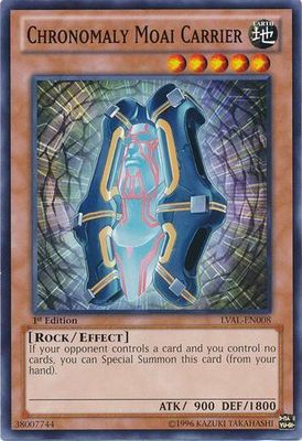Chronomaly Moai Carrier - LVAL-EN008 - Common 1st Edition Legacy of the Valiant 1st Edition Singles (espanol)