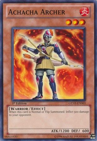 Achacha Archer - GENF-EN003 - Common 1st Edition Generation Force 1st Edition Singles (espanol)