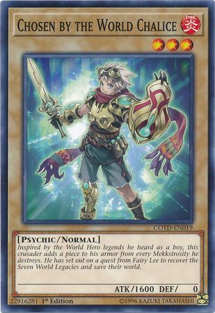 Chosen by the World Chalice - COTD-EN019 - Common 1st Edition Code of the Duelist 1st Edition Singles (espanol)