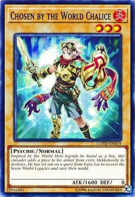 Chosen by the World Chalice - COTD-EN019 - Common Unlimited Code of the Duelist Unlimited Singles (espanol)