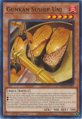 Gunkan Suship Uni - MP22-EN201 - Common 1st Edition 2022 Mega-Tin: Pharaoh&#39;s Gods 1st Edition Singles (espanol)