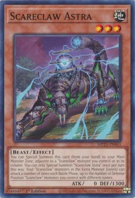 Scareclaw Astra - MP23-EN065 - Common 1st Edition Mega Tin 2023 Dueling Heroes Singles