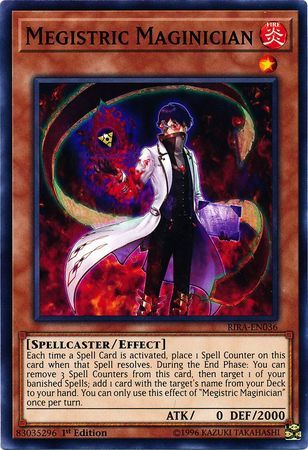 Megistric Maginician - RIRA-EN036 - Common 1st Edition Rising Rampage [RIRA] 1st Edition Singles (espanol)