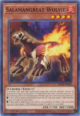 Salamangreat Wolvie - MP20-EN002 - Common 1st Edition 2020 Mega-Tin: Lost Memories 1st Edition Singles (espanol)