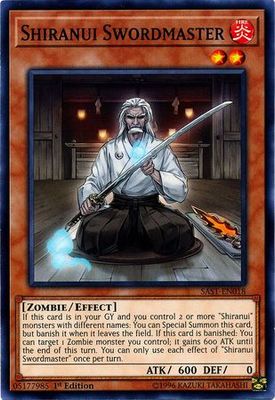 Shiranui Swordmaster - SAST-EN018 - Common 1st Edition Savage Strike 1st Edition Singles (espanol)