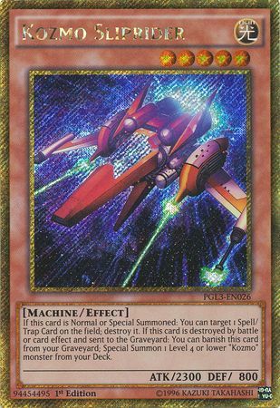 Kozmo Sliprider - PGL3-EN026 - Gold Secret Rare 1st Edition Premium Gold: Infinite Gold Singles (Espanol)