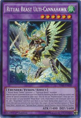 Ritual Beast Ulti-Cannahawk - THSF-EN030 - Secret Rare 1st Edition The Secret Forces (THSF) 1st Edition Singles