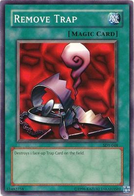 Remove Trap - SDY-048 - Common Unlimited Starter Deck: Yugi [SDY] Unlimited Singles