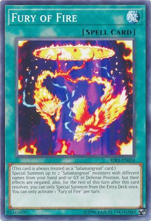 Fury of Fire - RIRA-EN054 - Common Unlimited Rising Rampage [RIRA] Unlimited Singles