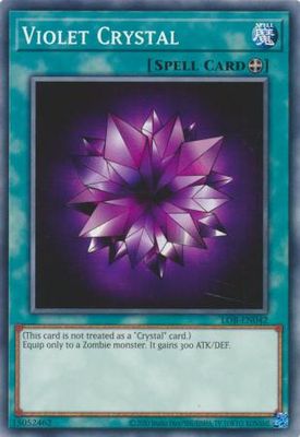 Violet Crystal - LOB-EN042 - Common Unlimited (25th Reprint) Legend of Blue Eyes White Dragon 25th Anniversary
