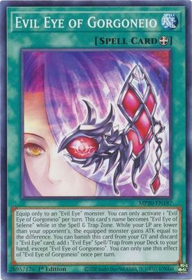 Evil Eye of Gorgoneio - MP20-EN187 - Common 1st Edition 2020 Mega-Tin: Lost Memories
