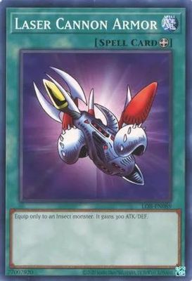 Laser Cannon Armor - LOB-EN089 - Common Unlimited (25th Reprint) Legend of Blue Eyes White Dragon 25th Anniversary