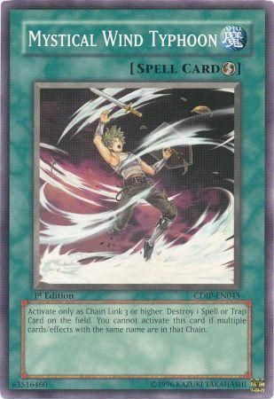 Mystical Wind Typhoon - CDIP-EN045 - Common 1st Edition Cyberdark Impact [CDIP] 1st Edition Singles