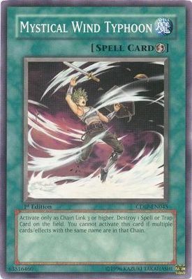 Mystical Wind Typhoon - CDIP-EN045 - Common 1st Edition Cyberdark Impact [CDIP] 1st Edition Singles
