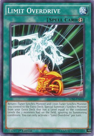 Limit Overdrive - SDSE-EN025 - Common 1st Edition Structure Deck: Synchron Extreme 1st Edition Singles