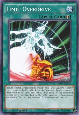 Limit Overdrive - SDSE-EN025 - Common 1st Edition Structure Deck: Synchron Extreme 1st Edition Singles