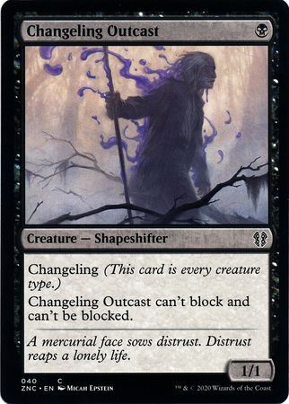Changeling Outcast 040 Zendikar Rising Commander Singles