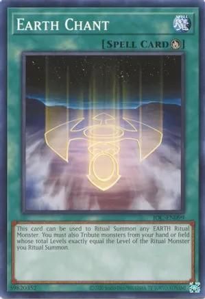 Earth Chant - IOC-EN099 - Common Unlimited (25th Reprint) Invasion of Chaos 25th Anniversary Singles