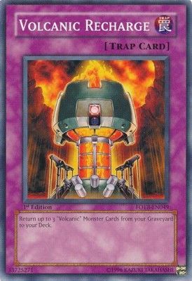Volcanic Recharge - FOTB-EN049 - Common 1st Edition Force of the Breaker [FOTB] 1st Edition Singles