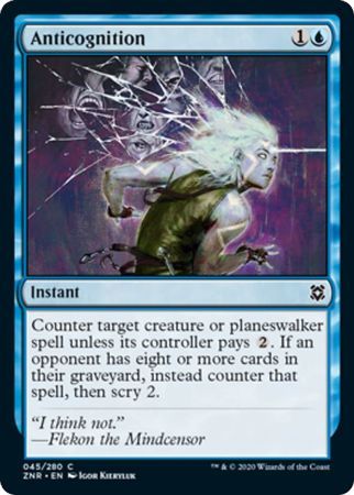 Anticognition 045/280 - Zendikar Rising Singles (Español)
