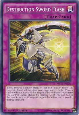 Destruction Sword Flash - MP16-EN226 - Common 1st Edition Yu-Gi-Oh! 2016 Mega-Tins 1st Edition Singles