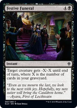 Festive Funeral 087/269 Throne of Eldraine Singles