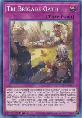 Tri-Brigade Oath - MP21-EN213 - Common 1st Edition 2021 Mega-Tin: Ancient Battles 1st Edition Singles