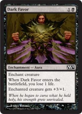 Dark Favor 92/249 - Magic 2014 (M14) Singles (Español)