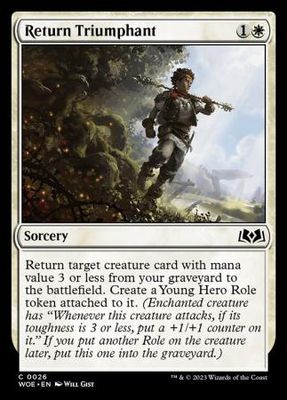 Return Triumphant 0026 Wilds of Eldraine Singles (Español)