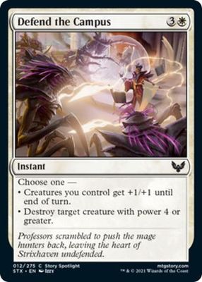 Defend the Campus 012/275 Strixhaven: School of Mages Singles (Español)