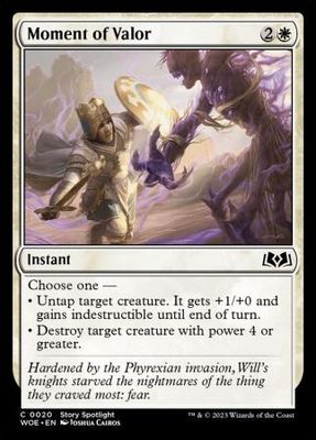 Moment of Valor 0020 Wilds of Eldraine Singles (Español)