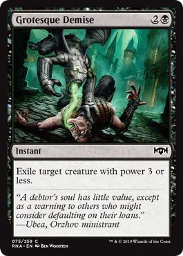 Grotesque Demise 075/259 Ravnica Allegiance Singles