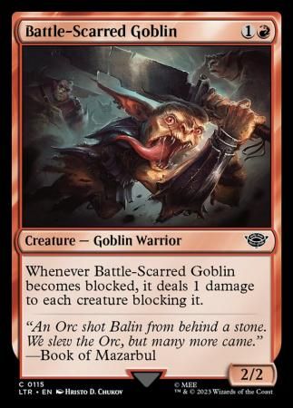 Battle-Scarred Goblin 0115 - The Lord of the Rings: Tales of Middle-Earth Singles (Español)