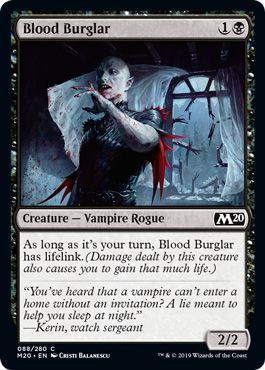 Blood Burglar 088/280 - Magic 2020 (M20) Singles