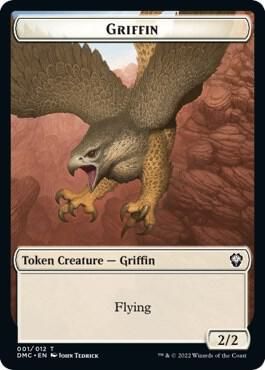 Zombie Knight // Griffin Double-Sided Token - Commander: Dominaria United (DMC) Commander: Dominaria United