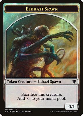 Eldrazi Spawn // Vampire Double-Sided Token - Commander 2017 (C17) Commander 2017