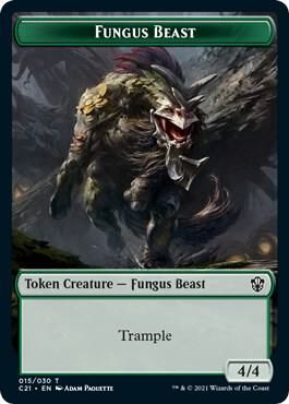 Demon // Fungus Beast Double-Sided Token - Commander 2021 (C21) Commander 2021