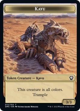 Kavu // Bear Double-Sided Token - Commander: Dominaria United (DMC) Commander: Dominaria United