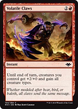 Volatile Claws 154/254 Modern Horizons Singles