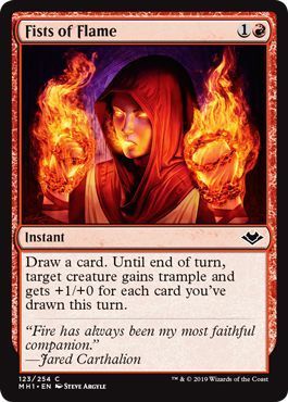 Fists of Flame 123/254 Modern Horizons Singles (espanol)