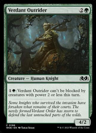 Verdant Outrider 0196 Wilds of Eldraine Singles (Español)