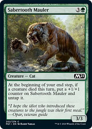Sabertooth Mauler 202/274 Magic 2021 (M21) Singles (Español)