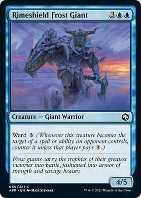 Rimeshield Frost Giant 069/281 Adventures in the Forgotten Realms Singles (Español)