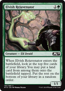 Elvish Rejuvenator 180/280 Magic 2019 (M19) Singles (Español)
